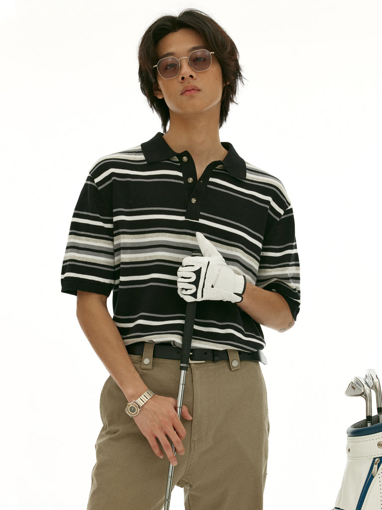 T8_BLK/GRY/WHT_KNITPOLO