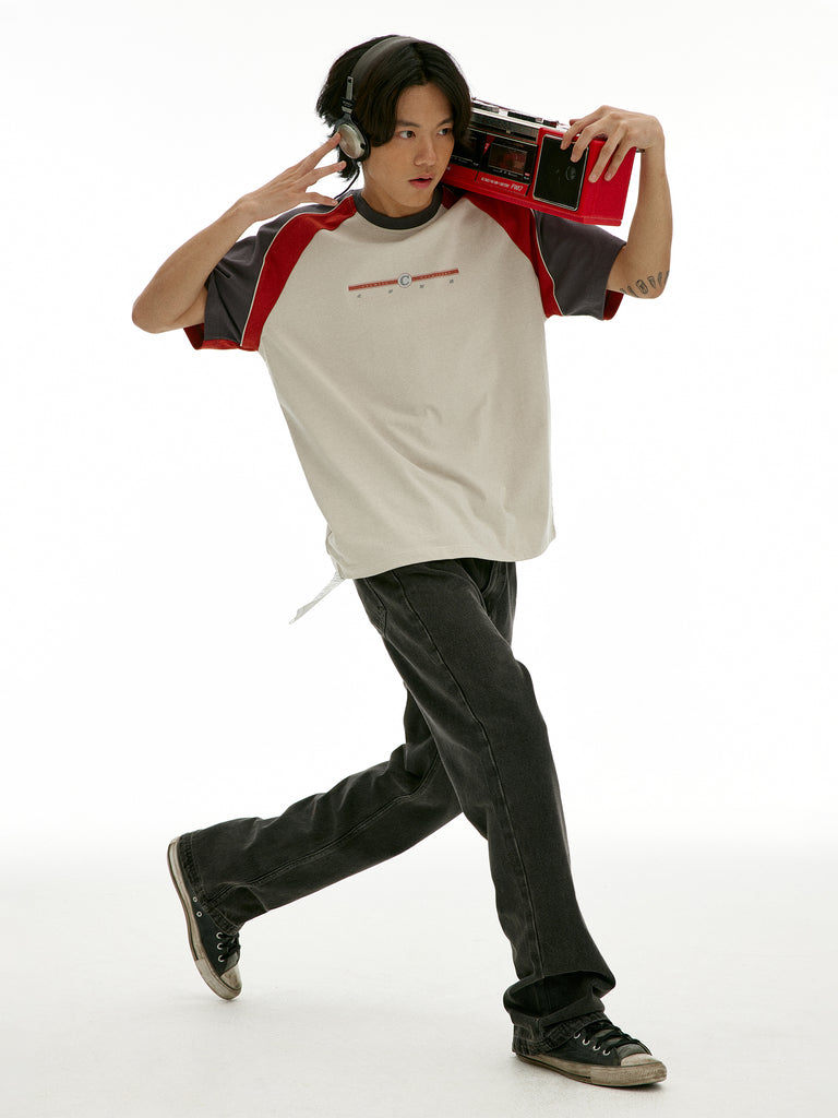 T2_DGY/RED/WHT_TSHIRT_260G