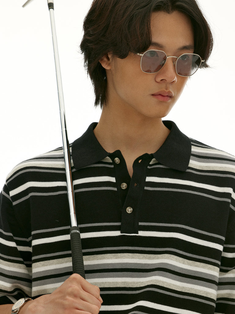 T8_BLK/GRY/WHT_KNITPOLO